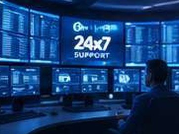 Engineers watching estate dashboards on a wall of screens in the network operations centre